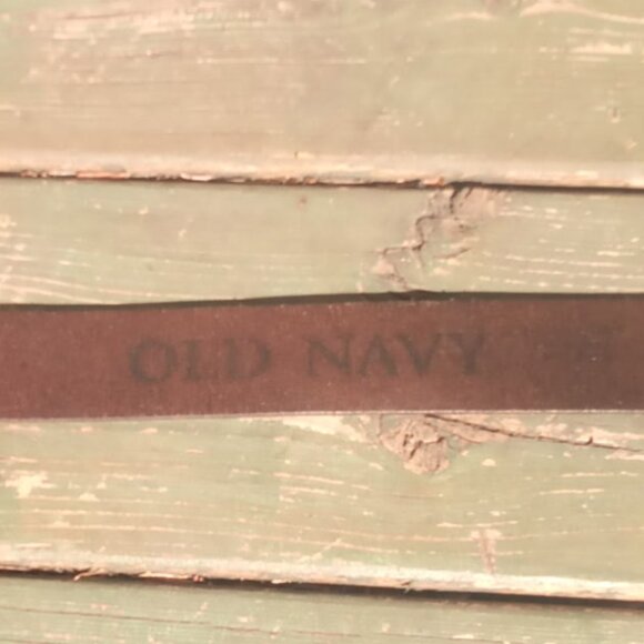 Vintage Old Navy Double Notch Unisex Real Leather Belt - LG - Picture 7 of 9